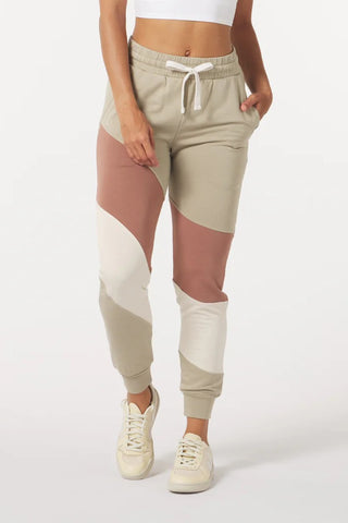 Asymmetric Halfway Jogger: Oatmilk / Linen / Mocha  *Preorder now with 10% discount - February Delivery