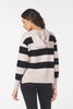 Elite Hoodie - Oatmilk Black Stripes