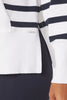 Elite Hoodie - White / Navy Stripe *Preorder now with 10% discount - February Delivery