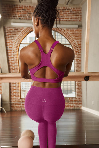 Women's Pure Color -lifting Sports Fitness Running High-waist Yoga Pants  Yoga Pants Pink M 