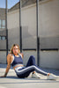 Directional Leggings - Navy / Carbon / Oatmilk