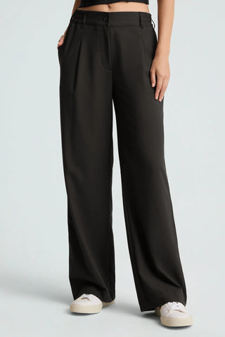 Status Wide Leg Trousers - Black