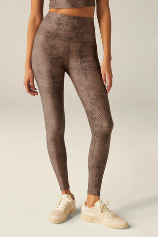 Softmark High Waisted Leggings - Neutral Snakeskin