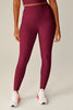 High Waisted Midi Leggings - Bordeaux