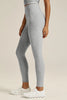 High Waisted Midi Leggings - Silver Mist