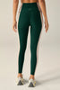 Vitality Colorblock High Waisted Midi Leggings - Dark Spruce Eggshell