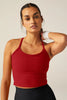 Slim Racerback Tank - Ruby Red