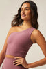 The Bold Shoulder Cropped Tank - Orchid Blossom