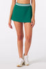 Socialite Skirt - Emerald / White